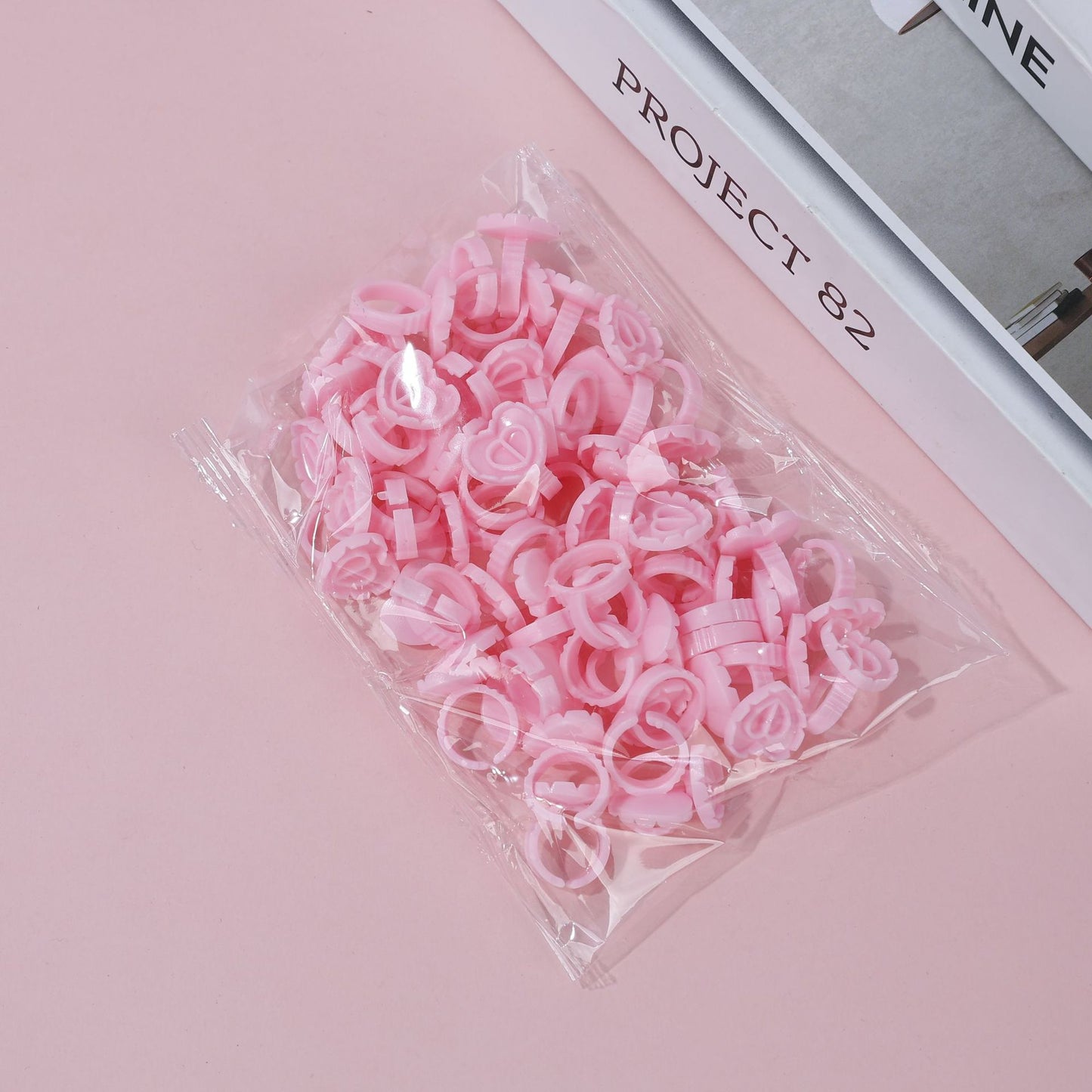 100PC Heart-Shaped Ring Cup