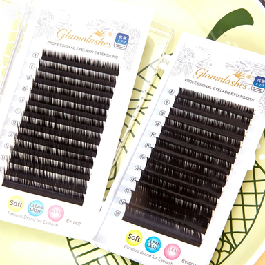 Glamnlashes-L curl cashmere round lash extension