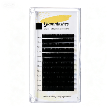 Glamnlashes- Single air-blown flat classic fiber ultra-soft
