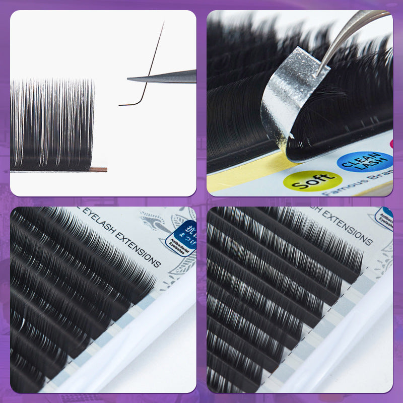 L-Curl Round Classic Lash Extensions, Single Round Lashes with L Curl