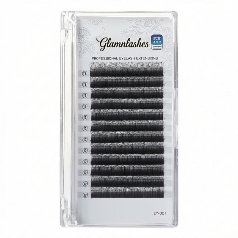 Narrow 2D Volume Lash Extensions Tray, Professional V-shape Lashes for Lash Artists