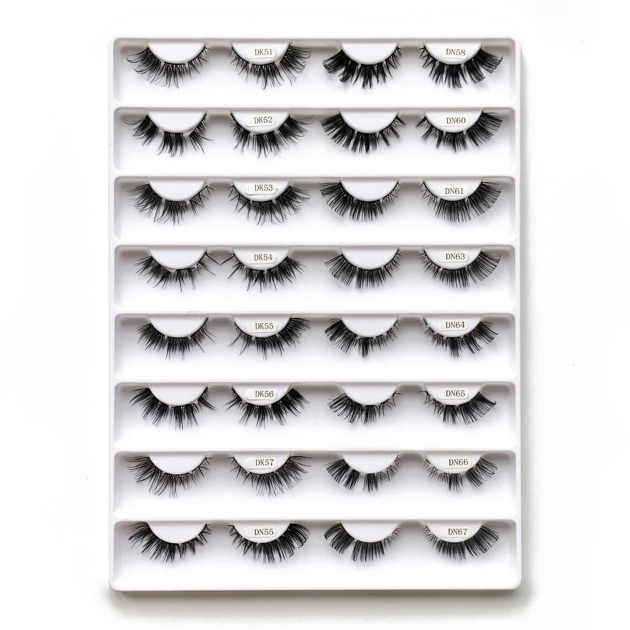 Pre-mapped wispy cluster lashes bulk wholesale